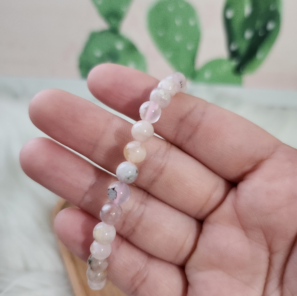 Flower agate bracelet - Picture 5 of 5